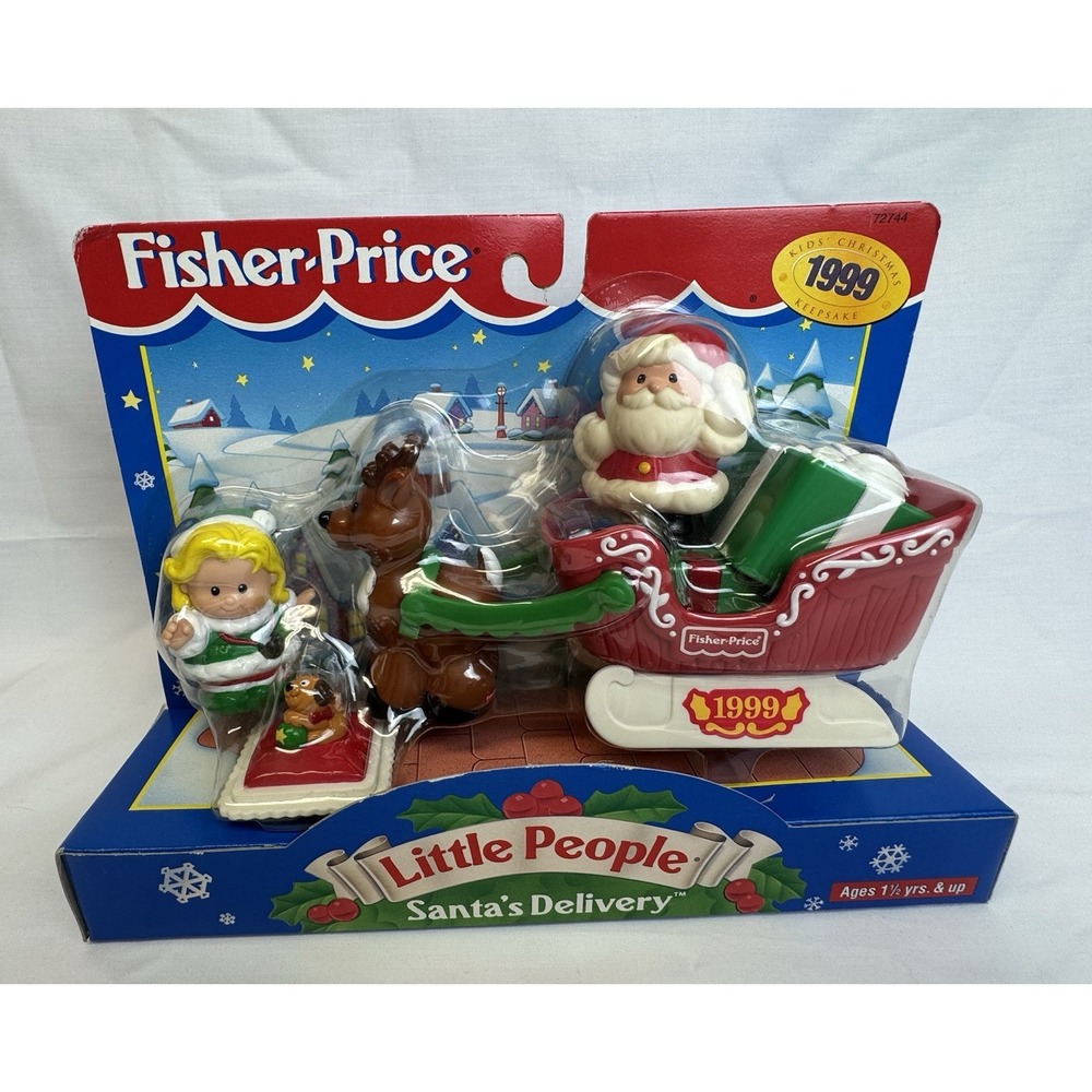 Fisher-Price Little People Santa's Delivery 1999 Christmas Set New Unopened